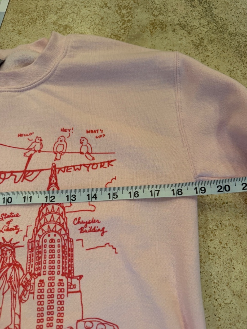 Mure & Grand NY All Pink Illustration Sweatshirt Size Small - Picture 5 of 7